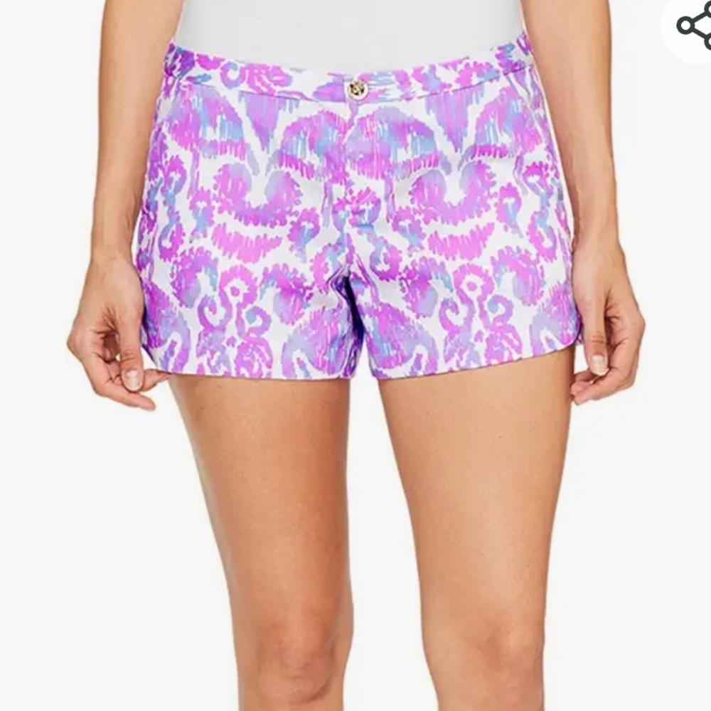 Lilly Pulitzer Women's 20948 : Adie Short Pink and Purple Size 6